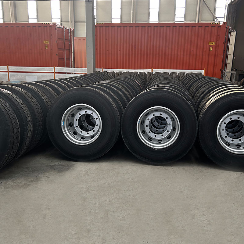 Semi-trailer tire rims